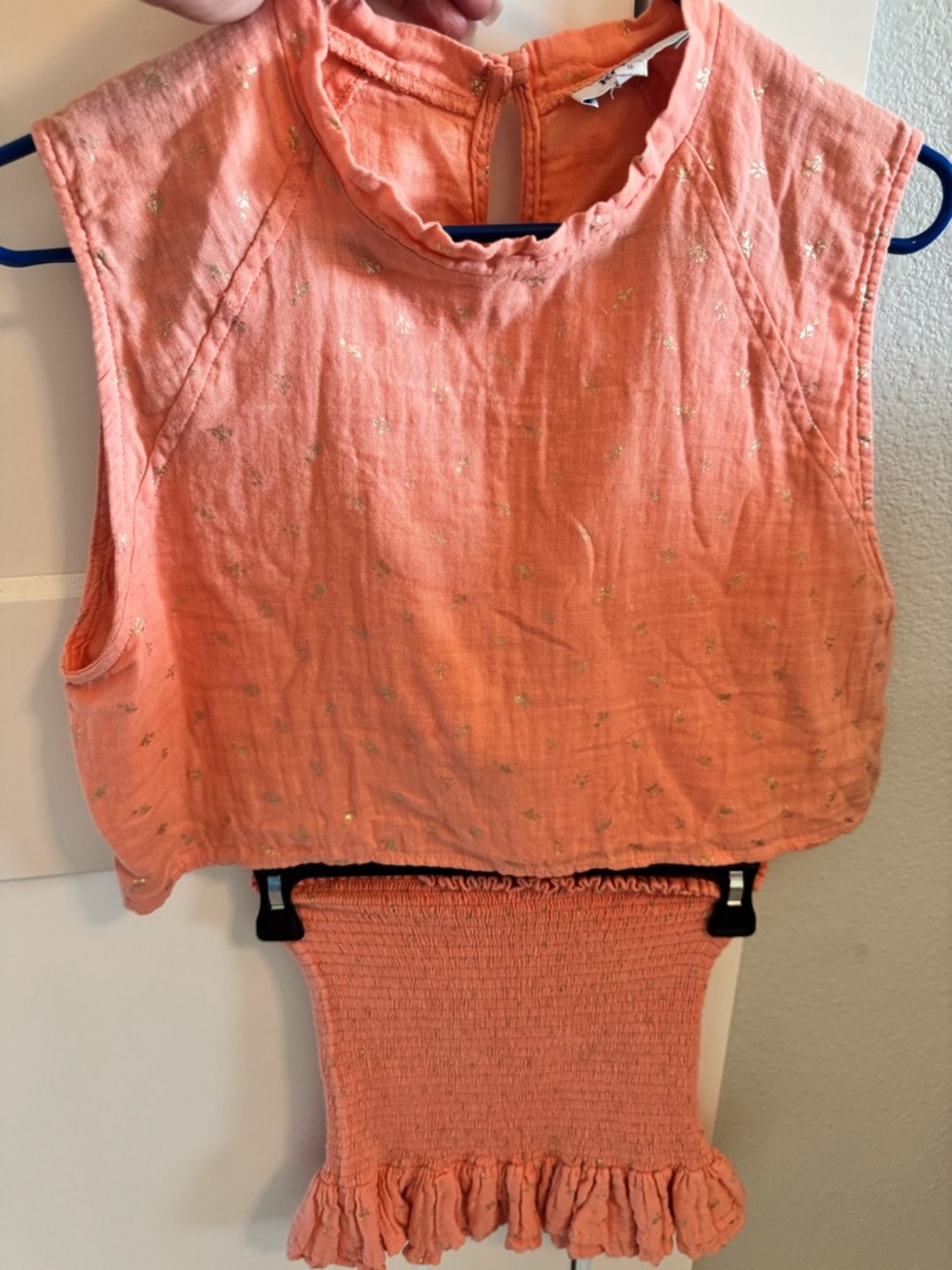 Women's Coral Ruffle Hem Skirt Set - Coral